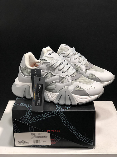 Italian luxury jewelry Versace_Versace 3.0 men_s and women_s fashion trend thick bottom low-top casual sports shoes 36-45 yards-23930a26